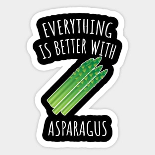 Everything is better with asparagus Sticker